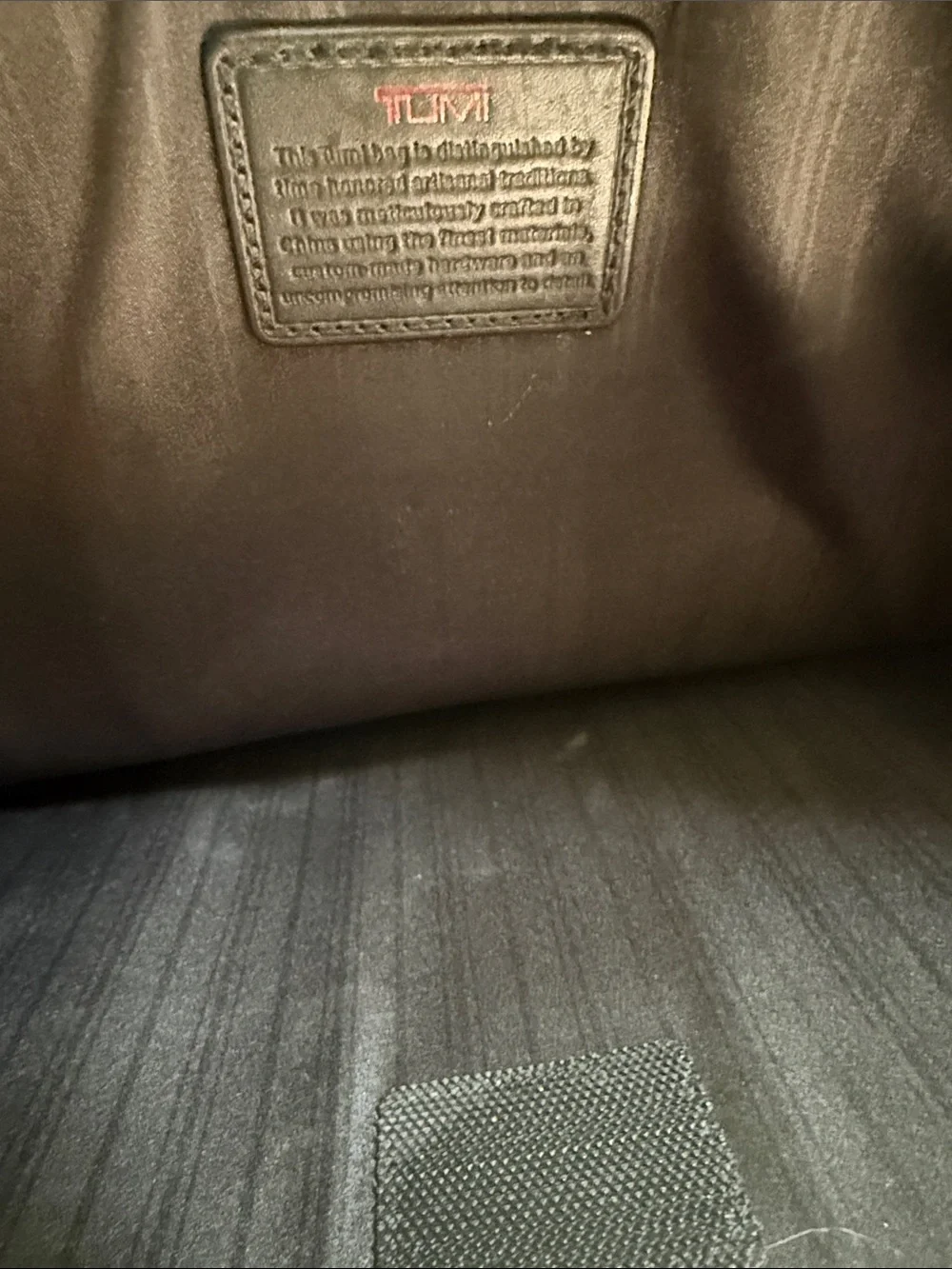 Tumi alpha leather